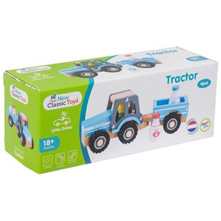 Tractor with trailer - milk bottles